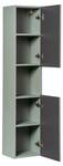 Armoire haute LINE HC30 2D Vert - Bois manufacturé - Matière plastique - 30 x 140 x 25 cm