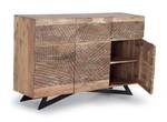 Anrichte 1094 Braun - Massivholz - 40 x 90 x 140 cm