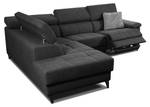 Ecksofa Taunus (5-Sitzer) Schwarz