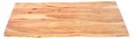 Tischplatte Baumkante CURT Beige - Massivholz - Holzart/Dekor - 60 x 3 x 120 cm