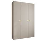 Drehtürenschrank Como 1 Beige - Gold - Hellgrau - 160 x 50 cm