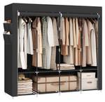 Kleiderschrank Denny Schwarz - Metall - 45 x 167 x 170 cm