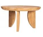 Table basse Jepara Marron - En partie en bois massif - 84 x 46 x 84 cm