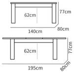 Table à Manger Opal 1 BRI-10122 Bois