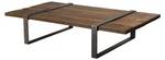 Table basse multi-planches en bois Marron - Bois massif - 90 x 35 x 161 cm