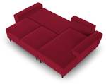 Schlaf-Ecksofa + Box MOGHAN 4 Sitzplätze Rot