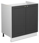 Meuble bas sous-évier Fame-Line 38016 Anthracite - Blanc