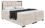 Boxspringbett Dani Black Beige - 160 x 214 cm - H3