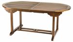 Gartentisch aus Teakholz 8/10 Personen Braun - Massivholz - Holzart/Dekor - 100 x 75 x 180 cm