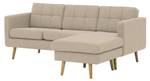 Ecksofa Brest Creme - Ecke davorstehend rechts