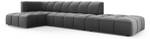 modulares Ecksofa SERENA 5 Sitzplätze Grau