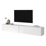 TV-Möbel BISIRA Gold - Reinweiß - Breite: 200 cm