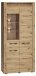 Vitrine ARTIS Braun - Holzwerkstoff - 92 x 200 x 40 cm