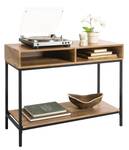 Table Console FSB41-F Noir - Marron - Bois manufacturé - Métal - 47 x 80 x 100 cm