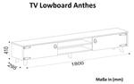 TV Lowboard Walnuss Anthes