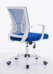 Chaise de bureau Tracy Bleu - Blanc