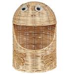 Korb HORMUZ Blau - Braun - Rattan - 24 x 36 x 24 cm