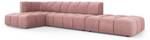 modulares Ecksofa SERENA 5 Sitzplätze Pink