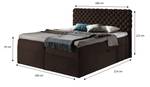 Boxspringbett HAILEY 180 Art17777 Braun