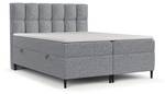 Premium Boxspringbett Ombre Grau - Breite: 140 cm