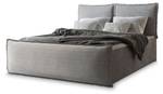 Boxspringbett MONTA Hellgrau - Breite: 180 cm