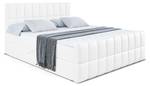 Boxspringbett MIAMI-Z Hochglanz Weiß - Breite: 140 cm - H3