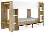 Etagenbett OZANA Beige - Holzwerkstoff - 110 x 150 x 245 cm