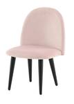 Chaise de salle à manger Velvet lot de 2 Rose foncé