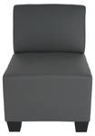 4-Sitzer Sofa Lyon Grau - Kunstleder - 250 x 76 x 72 cm