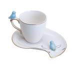 Set 6 de Pretty Little Birds Blanc - Porcelaine - 5 x 5 x 12 cm