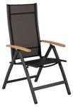 Chaise de jardin Panama lot de 2 Noir - Métal - 59 x 108 x 75 cm