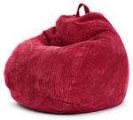 Pouf "Scoop" 90x110cm - velours côtelé Rouge