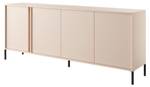 Kommode DAST COD203 4D Beige - Holzwerkstoff - Kunststoff - 203 x 82 x 40 cm