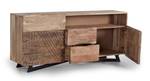 Sideboard / Fernseher 1091 Braun - Massivholz - 37 x 70 x 160 cm