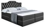 Boxspringbett VILA-1 Hochglanz Schwarz - Breite: 120 cm - H3