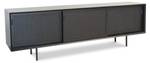 Sideboard Hevaya Schwarz - Holz teilmassiv - 45 x 69 x 220 cm