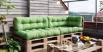 Coussin palette Classic lot de 5 Vert Vert