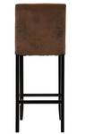 Tabouret de bar SANTOS Lot de 2 Marron - Textile - 49 x 117 x 46 cm