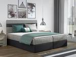 Boxspringbett Modena Anthrazit - Breite: 185 cm