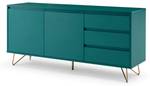 Sideboard Sofia Blau - Holzwerkstoff - 150 x 70 x 40 cm