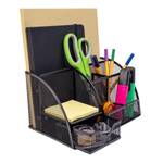 Schreibtisch Organizer KLAUS Schwarz - Metall - 14 x 13 x 22 cm