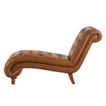 Chaise longue Clemens Cuir synthétique cognac