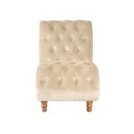 Chaiselongue Boheme Samtstoff Beige