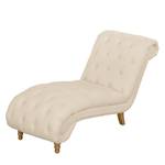 Chaise longue Boheme Tissu - Crème