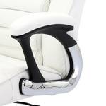 Fauteuil de direction Cambs Imitation cuir / Métal - Blanc / Chrome