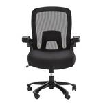 Chaise de bureau pivotante Gandy XXL Tissu / Métal - Noir