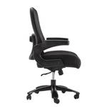 Chaise de bureau pivotante Gandy XXL Tissu / Métal - Noir