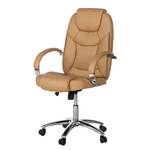 Fauteuil Nalena Imitation cuir - Caramel