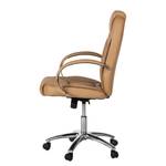 Fauteuil Nalena Imitation cuir - Caramel