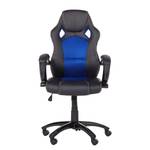 Chefsessel Racing Schwarz / Blau